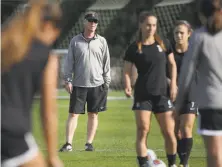  ?? Liz Hafalia / The Chronicle ?? Under head coach Paul Ratcliffe, the Stanford women’s soccer team is No. 1 in the nation (21-1) and the Pac-12 champion.