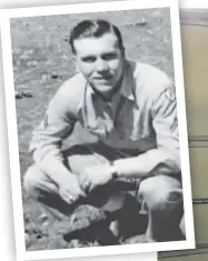  ??  ?? Usters Dodson — aka. ‘Dr. Crop’ among other names — posing in his U.S. Army uniform during World War II.