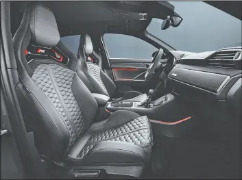  ?? ?? The Q3’s cabin is at once convenient and contempora­ry in the finest Audi fashion.