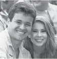  ?? MARK RALSTON/ AFP/ GETTY IMAGES ?? Chandler Powell and Bindi Irwin.