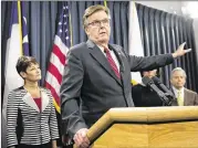  ?? JAY JANNER / AMERICAN-STATESMAN ?? Lt. Gov. Dan Patrick defended SB 6 and ripped its critics during a morning interview on KTSA radio in San Antonio. “This is the left gone mad; they’ve gone too far on this issue.”