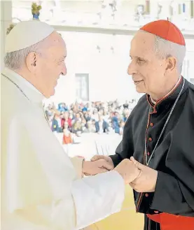  ?? V. SOKOLOWICZ ?? Visita. Francisco recibe a Poli el miércoles en el Vaticano.