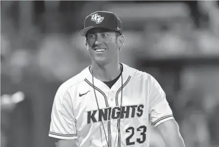  ?? COURTESY OF UCF ATHLETICS ?? UCF coach Greg Lovelady’s team closed its opening weekend series at FAU with a win Sunday.