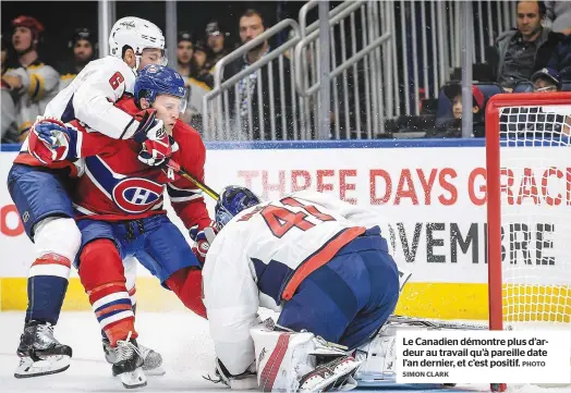  ?? SIMON CLARK PHOTO ?? Le Canadien démontre plus d’ardeur au travail qu’à pareille date l’an dernier, et c’est positif.