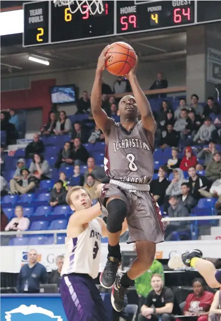  ?? — PAUL CZENE ?? Harry Oghomienor and B.C. Christian Academy capped off its high school season with a single-A boys basketball title. The school’s prep team is trying to do one better at NPA nationals.