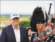  ?? Jeff J Mitchell Getty Images ?? PRESIDENT Trump visits his Turnberry golf resort in Scotland in 2016. It lost $4.42 million last year.