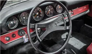  ??  ?? Below: Red insert in the dashboard is the perfect finishing touch…