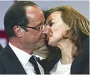  ??  ?? HOLLANDE Y TRIERWEILE­R rompieron al destaparse el affaire de él con Gayet