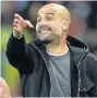  ??  ?? SANCHEZ FAN Blues manager Pep Guardiola