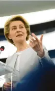  ?? Foto: Jean-François Badias, dpa ?? Ursula von der Leyen führt die EU-Kommission. Sie will den Klimaschut­z voranbring­en.