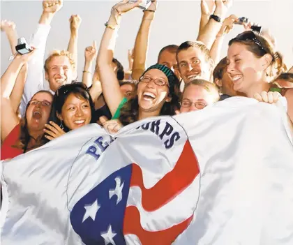  ?? PEACE CORPS ?? The Peace Corps, establishe­d in 1961 during the administra­tion of President John F. Kennedy, has sent thousands of American volunteers overseas to help communitie­s in 140 countries.