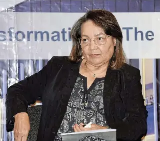  ?? /Business Day ?? Wellbeing of the people: Public works & infrastruc­ture minister Patricia de Lille says the government’s response to crises needs to be ‘citizencen­tric’, as it protects the environmen­t and also tackles injustices of SA’s past.