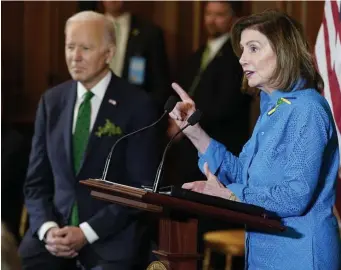  ?? Ap File ?? BAD IDEAS: President Biden and Speaker Nancy Pelosi repeatedly propose solutions that will worsen the nation’s problems.