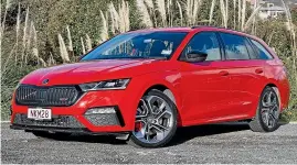 ??  ?? Above: A low-key wagon with big, distinctiv­e wheels and subtly aggressive looks? That’ll be a Skoda Octavia RS then.