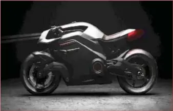 ??  ?? Vector’, the world’s first fully-electric motorcycle with Human Machine Interface