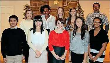  ?? Submitted photo ?? FUTURE LEADERS ... Pearl S. Buck Internatio­nal recently graduated 10 local students from its Internatio­nal High School Leadership Program. The 10 students who completed the program are: front from left, Ethan Nguyen, Angela Kim, Olivia Hurtado, Helen...