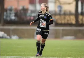  ?? Bild: TOBIAS STERNER ?? SKADAD. Böljan Falkenberg­s lagkapten Ida Lindqvist bedöms bli borta från spel i 3-4 veckor.