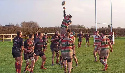  ?? Ian Kelsall ?? Action from Stockport’s win against Bowdon at the weekend