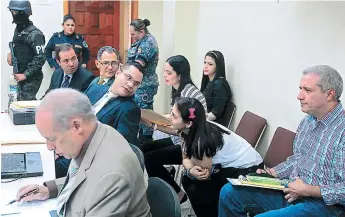  ?? FOTO: EL HERALDO ?? En este casos están siendo acusados el exdirector del IHSS, Mario Zelaya, sus primas Susette y Michelle Rojas, la extesorera Vivian Juárez, el exgerente Ramón Bertetty y el empresario John Bográn.