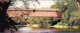  ?? SUBMITTED PHOTO ?? This year marks the 150th anniversar­y of the building of Wertz’s “Red” Bridge. Built in 1867, this bridge is the longest single span bridge in Pennsylvan­ia. Local bridge historian Fred Moll will give two talks.