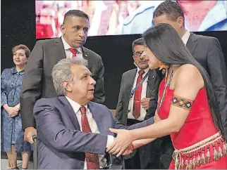  ?? CORTESÍA ?? Agenda. Uno de los últimos actos del presidente en el país fue la sesión solemne por la Fundación de Quito.
