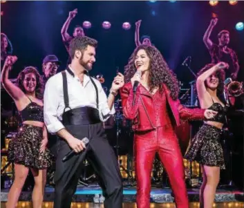  ?? SUBMITTED ?? Christie Prades portrays Gloria Estefan, and Mauricio Martinez is Gloria’s husband, Emilio, in the national touring production of the musical “On Your Feet.”