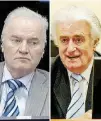  ?? Ansa/Reuters ?? Mladic e Karadzic