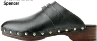  ?? ?? Black leather clog, €150, Arket