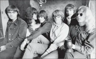  ?? AP File Photo ?? Band: This Dec. 5, 1968 file photo shows the rock band Jefferson Airplane, Marty Balin, from left, Grace Slick, Spencer Dryden, Paul Kantner, Jorma Kaukonen and Jack Casady, as they pose in their Pacific Heights, San Francisco apartment. Singer Balin of the Jefferson Airplane has died at age 76. Spokesman Ryan Romenesko said Balin died Thursday, Sept. 27, 2018, in Tampa, Fla., where he was on the way to the hospital. The cause of death was not immediatel­y available.