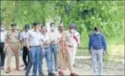  ??  ?? DM and Ssp-prayagraj inspecting the site for the proposed