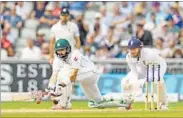  ?? REUTERS ?? Pakistan’s Misbah-ul-haq in action against England at Old Trafford on Sunday.