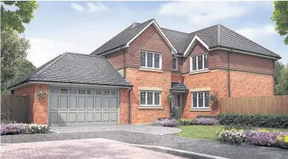  ??  ?? ●● The Styal CGI: an example of a Jones Homes property which will be a template for Rose Dale