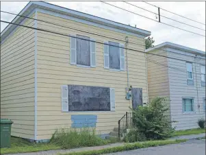  ?? CAPE BRETON POST PHOTOS ?? This house at 17 Lorne St., North Sydney, originally vacated in 2012 under a Safer Communitie­s Act order, was approved for demolition this week under the provisions of the Dangerous and Unsightly provisions of the Municipal Government Act.