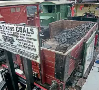  ??  ?? Coals to Essex: A tableau in Mangapps Railway Museum featuring an 1893 wagon laden with coal – a reminder, says John Jolly, that the original purpose of railways was the transporta­tion of the ‘black gold' mined from pits up and down the country.
JOHN JOLLY