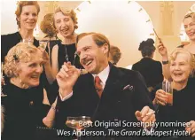  ??  ?? Best Original Screenplay nominee Wes Anderson, The Grand Budapest Hotel