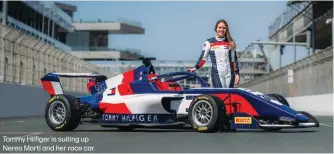  ?? ?? Tommy Hilfiger is suiting up Nerea Martí and her race car.