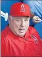  ?? Tony Dejak Associated Press ?? ASKED if he still liked managing, Mike Scioscia, 59, said: “I love it.”