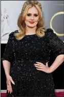  ??  ?? Happy to be curvy: Adele