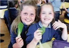  ??  ?? P6’s Hannah Smith (left) and Caitlin Mackinnon