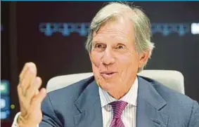  ?? BY SALHANI IBRAHIM
PIC ?? Bloomberg chairman Peter Grauer says confidence in United States President Donald Trump is building among corporates .