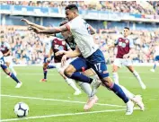  ??  ?? Putting the boot in: Joshua King has become known for his straight talking and admits his team were ‘too cocky’ in the loss to Burnley, left