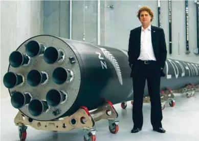  ??  ?? Peter Beck of Rocket Lab is hoping to launch satellites from New Zealand.