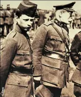  ?? ?? Albert’s oldest son, Leopold, seen here in the uniform of a Belgian army private in 1914