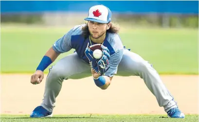  ?? NATHAN DENETTE THE CANADIAN PRESS FILE PHOTO ?? “I’m pretty quiet and reserved myself. The less (media stuff) I have to do is probably better for me,” Bo Bichette says.