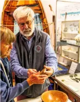  ??  ?? Peter Banbury, trustee at Whitstable museum, housed within an old converted schoolhous­e.