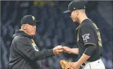  ?? Matt Freed/Post-Gazette ?? Starter Chad Kuhl conceded nine earned runs in 1⅔ innings Monday against the Cubs at PNC Park.