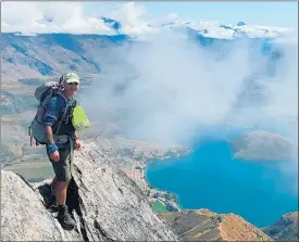  ?? PICTURE / SUPPLIED ?? Gary Hayes saw some spectacula­r sights on his epic trek, including this view of Otago’s Lake Hawea.