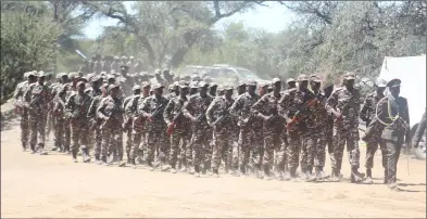  ?? Photo: Emmency Nuukala ?? Military… Exercise Hanganee II aims to strengthen military cooperatio­n between Botswana and Namibia.