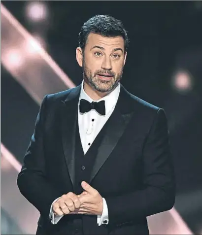  ?? VINCE BUCCI / GTRES ?? Jimmy Kimmel ja va presentar la gala dels premis Emmy del mes de setembre passat