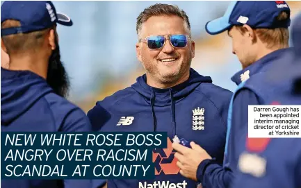  ?? ?? Darren Gough has
been appointed interim managing director of cricket
at Yorkshire
